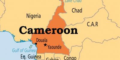 Карта на yaounde Камерун