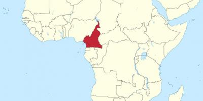 Карта на Камерун западна африка