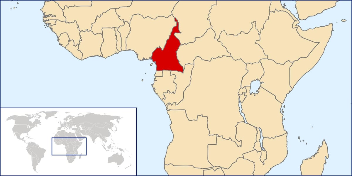 Карта на Камерун локација